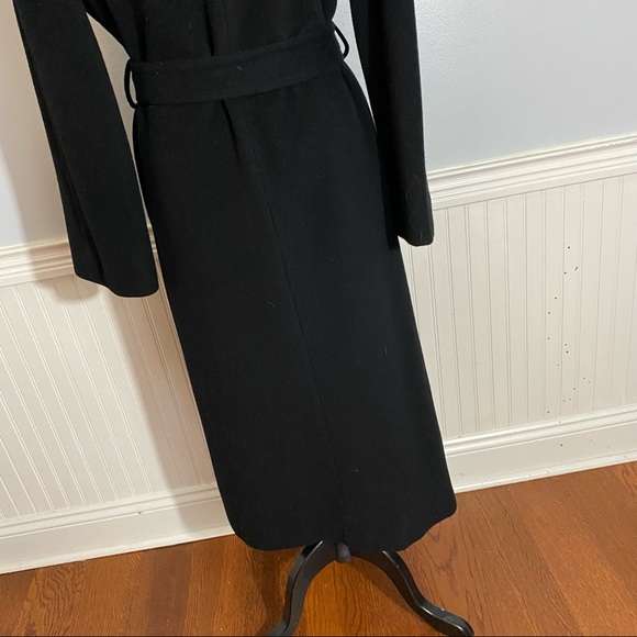 Bill Haire for Friedricks Womens Coat Black Size Medium  Buttons Belted - Picture 7 of 12